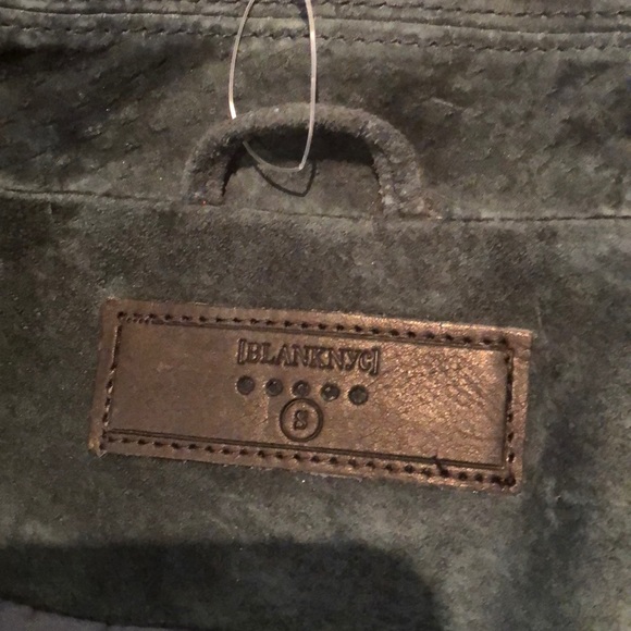 Blank NYC Green leather moto jacket NWT -  Small - Picture 2 of 5